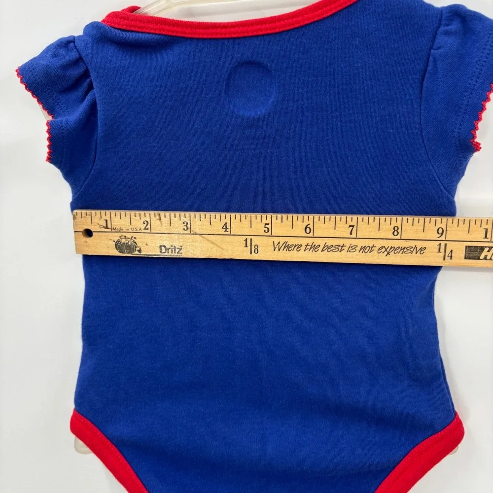 NHL Bodysuit Kids 3/6M Blue My First Rangers Season New York Hockey Fan Gear